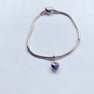 Silver pandora bracelet